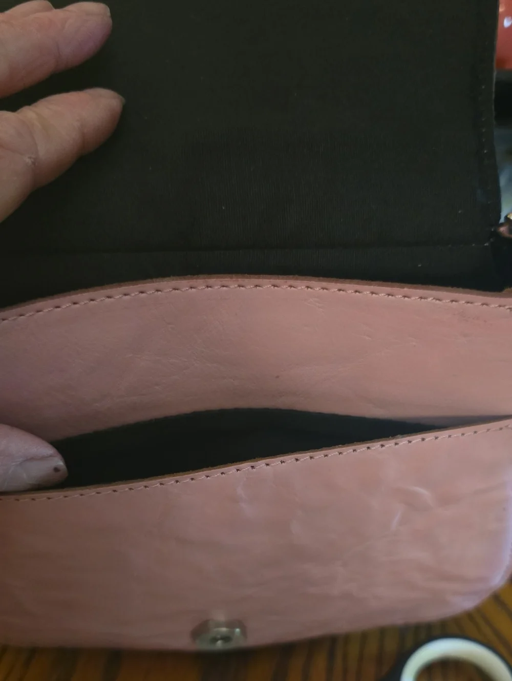 Small Pink Leather Crossbody Bag